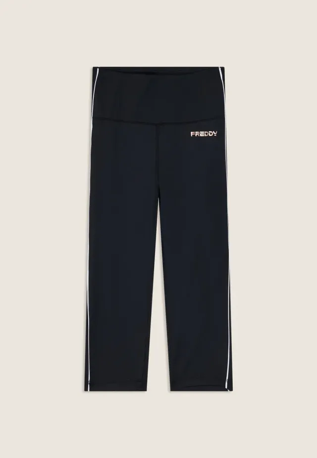 Freddy Sport Capri-Leggings schwarz High-Waist Stretch