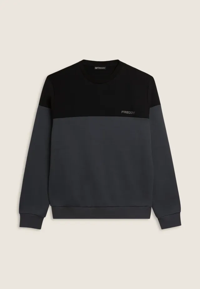 Freddy Sweatshirt Herren Colour-Block Baumwolle Gr. M