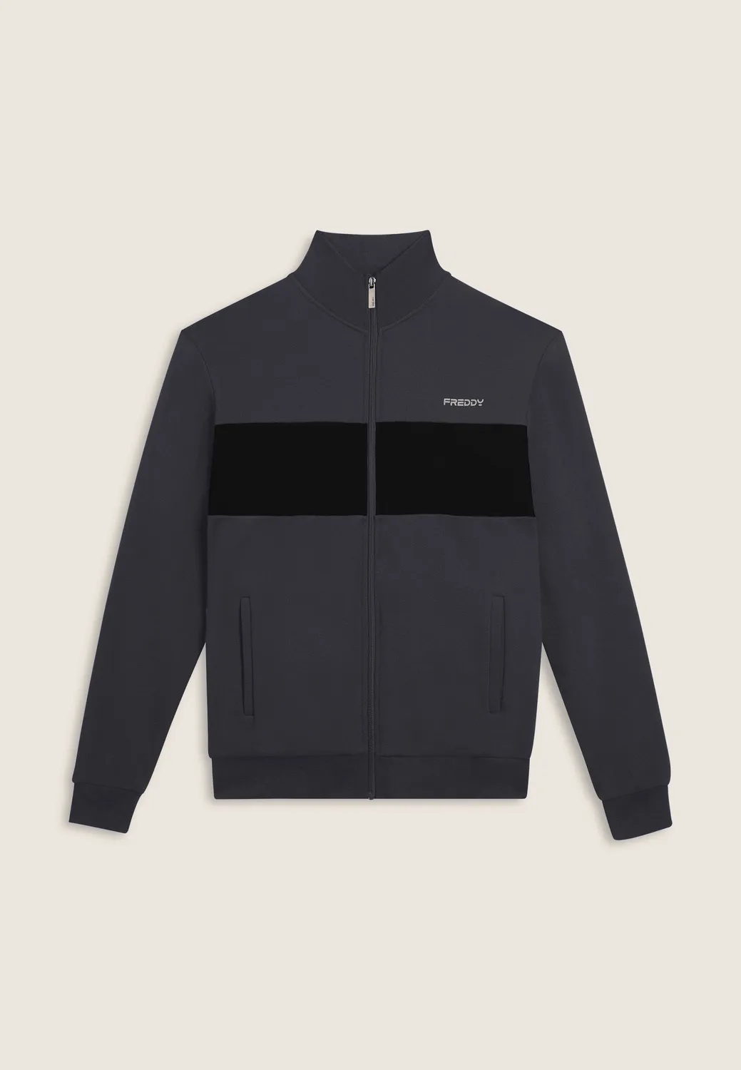 Freddy Full-Zip Hoodie Herren blau Kontrast Regular
