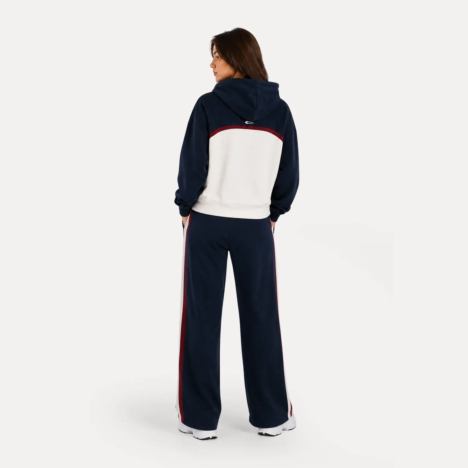 Smilodox x Fila Ardea Hoodie Damen Schwarz Cropped
