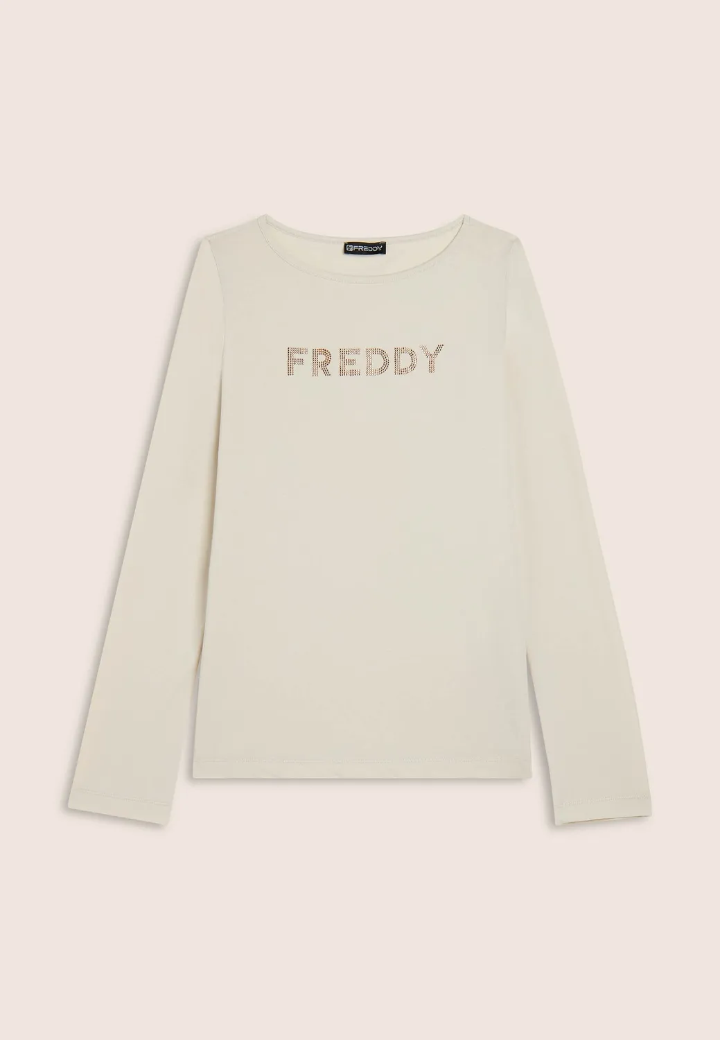 Freddy Langarmshirt Jersey Dark Sapphire B109 Strasslogo