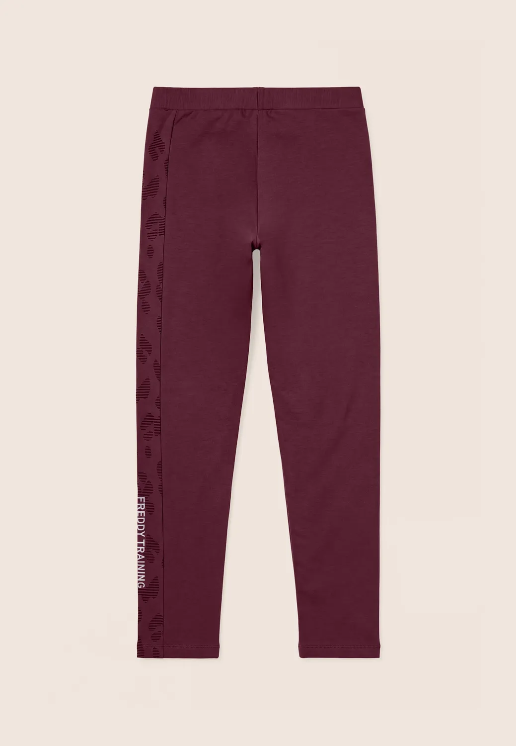 Freddy Training Leggings 7/8 Damen Schwarz Leo-Einsatz