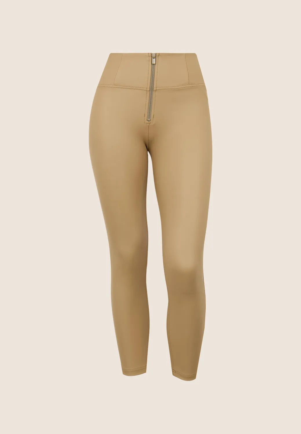 Freddy WR.UP 7/8 Kunstleder-Leggings Schwarz Superskinny