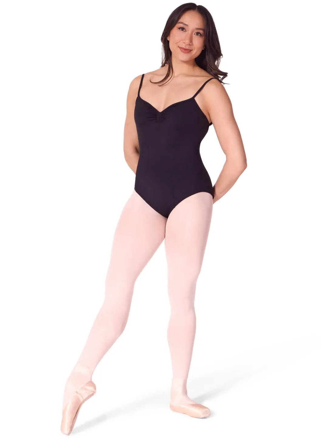 Capezio EL100W Soft Elegance Body Schwarz Bratek2