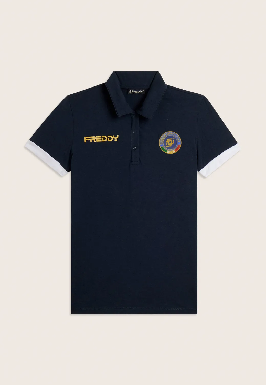 Freddy Italia FGI Polo Damen Dunkelblau Baumwolljersey