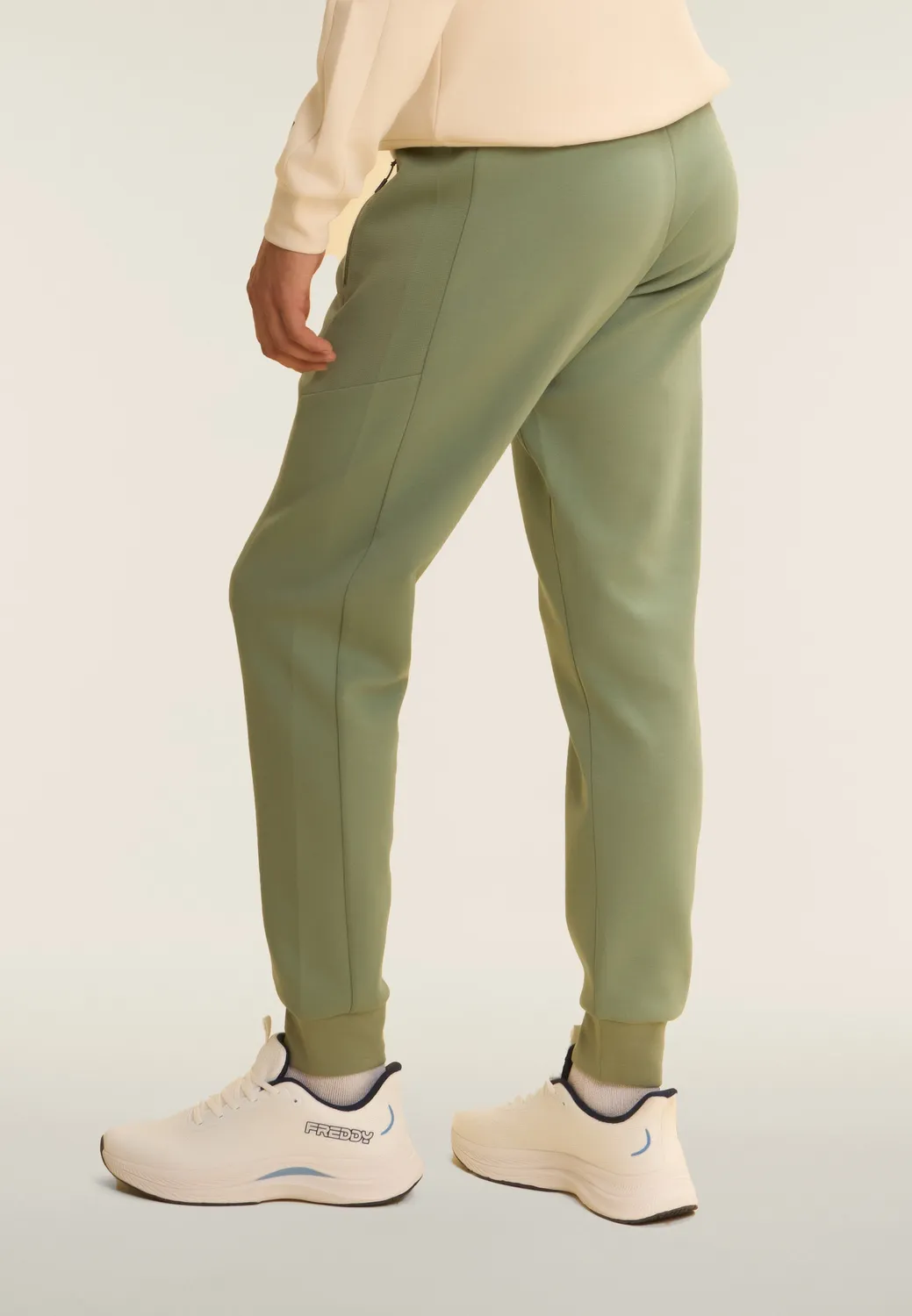 Freddy Urban Tech Interlock Jogginghose Herren Blau Bündchen