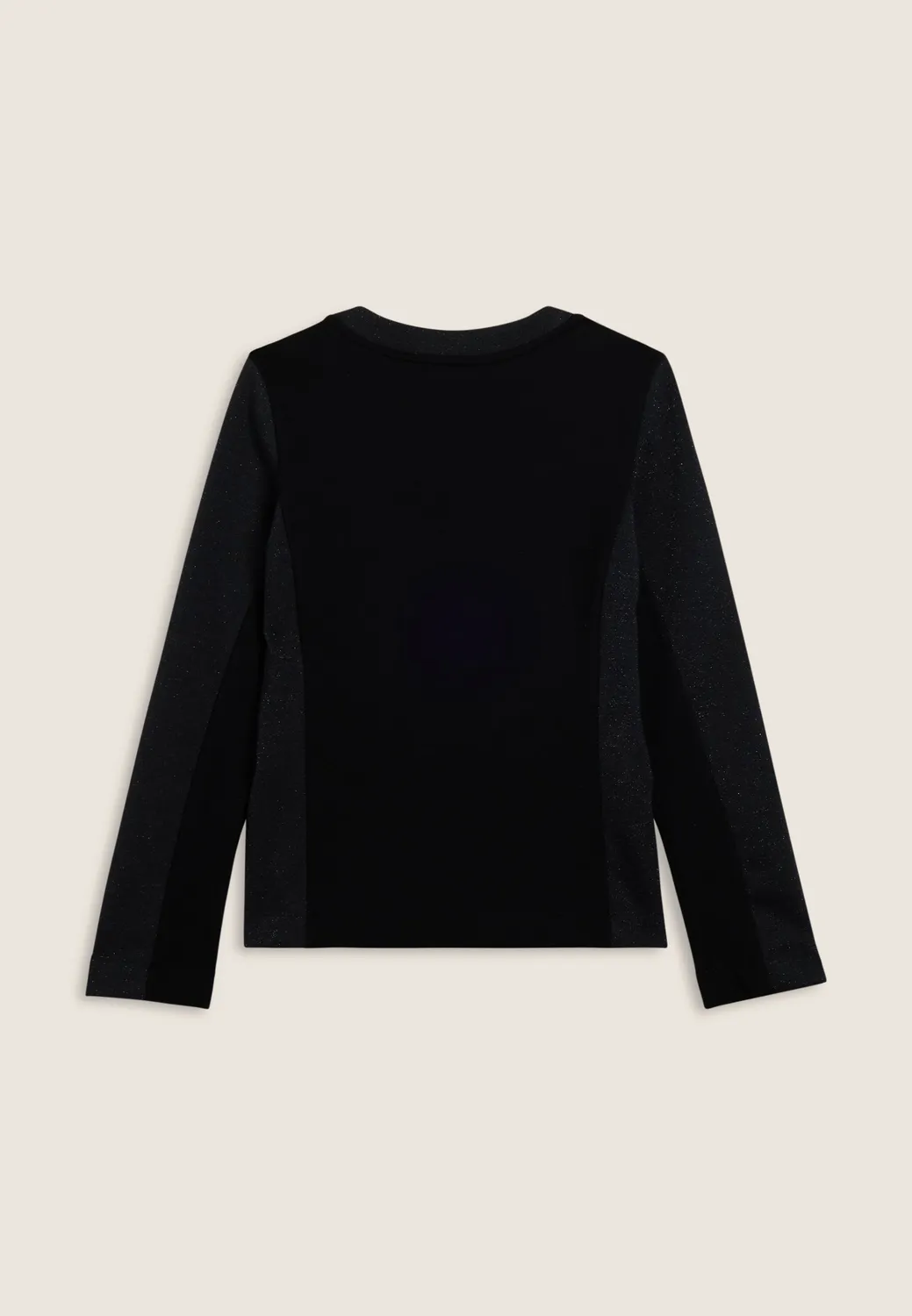 Freddy Full-Zip Sweatjacke Damen schwarz Lurex warm