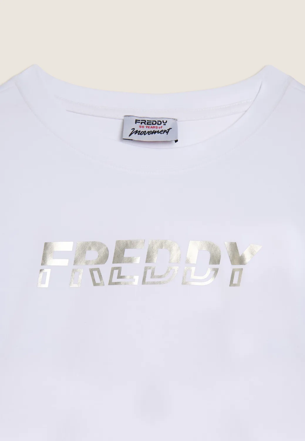 Freddy Sweatshirt Rundhals Schwarz-Weiß bequem