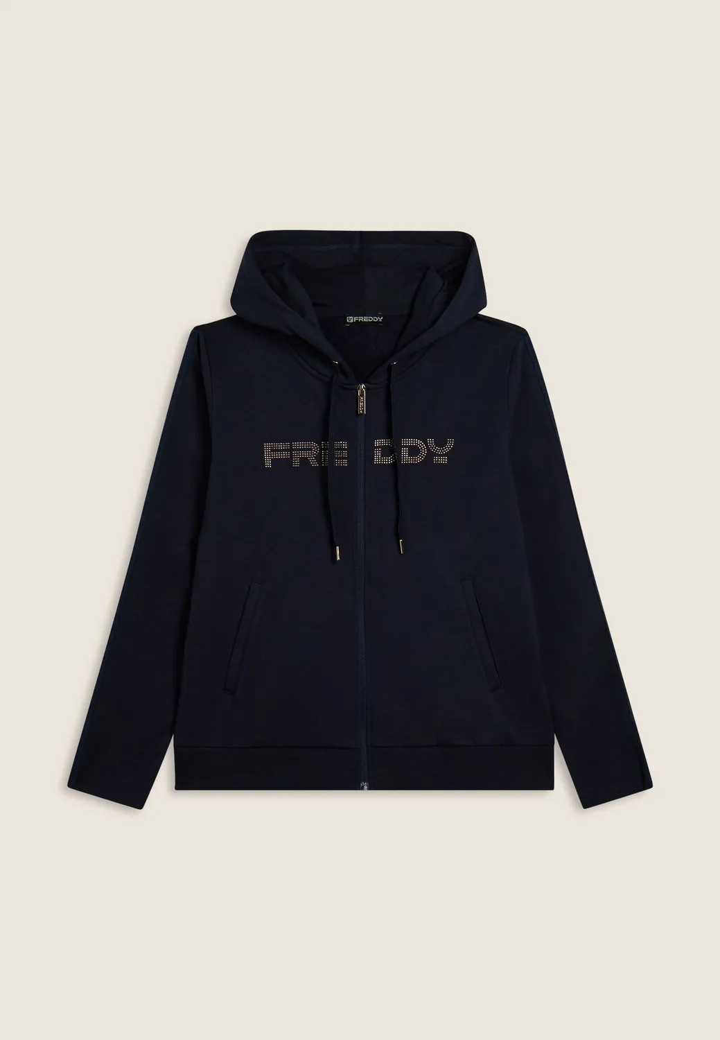 Freddy Zip Hoodie Damen Kapuze Logoband Dark Sapphire