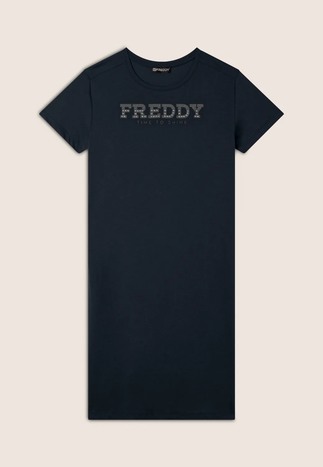 Freddy Jersey Kleid Dark Sapphire Perlen midi