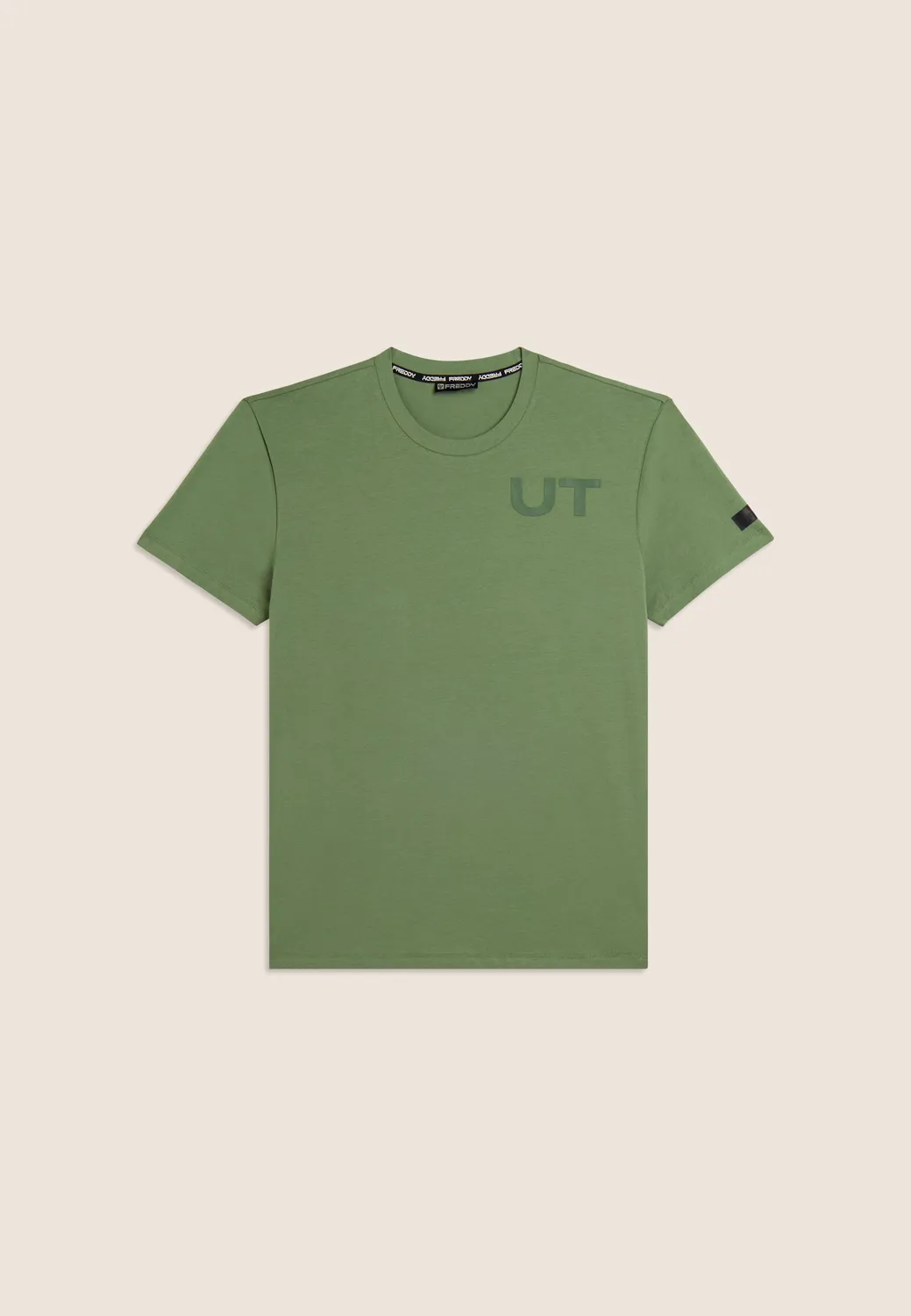 Freddy Urban Tech T-Shirt Baumwolle hedge green Print