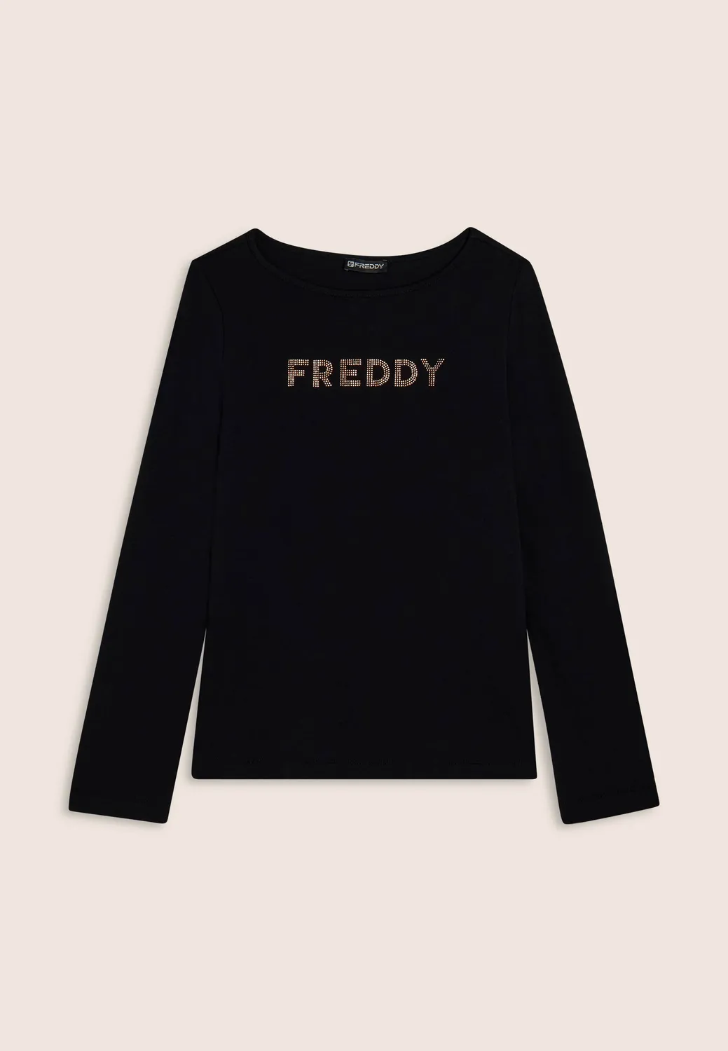 Freddy Langarmshirt Jersey Dark Sapphire B109 Strasslogo