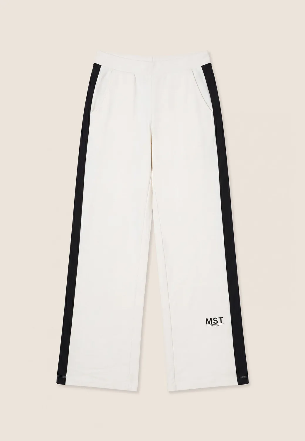Freddy Wide Leg Sweathose Damen Nero hoher Bund