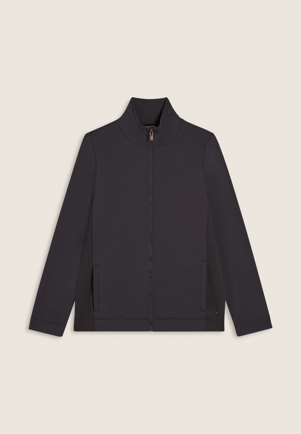 Freddy Full-Zip Micro-Zopf Sweatjacke Damen Schwarz
