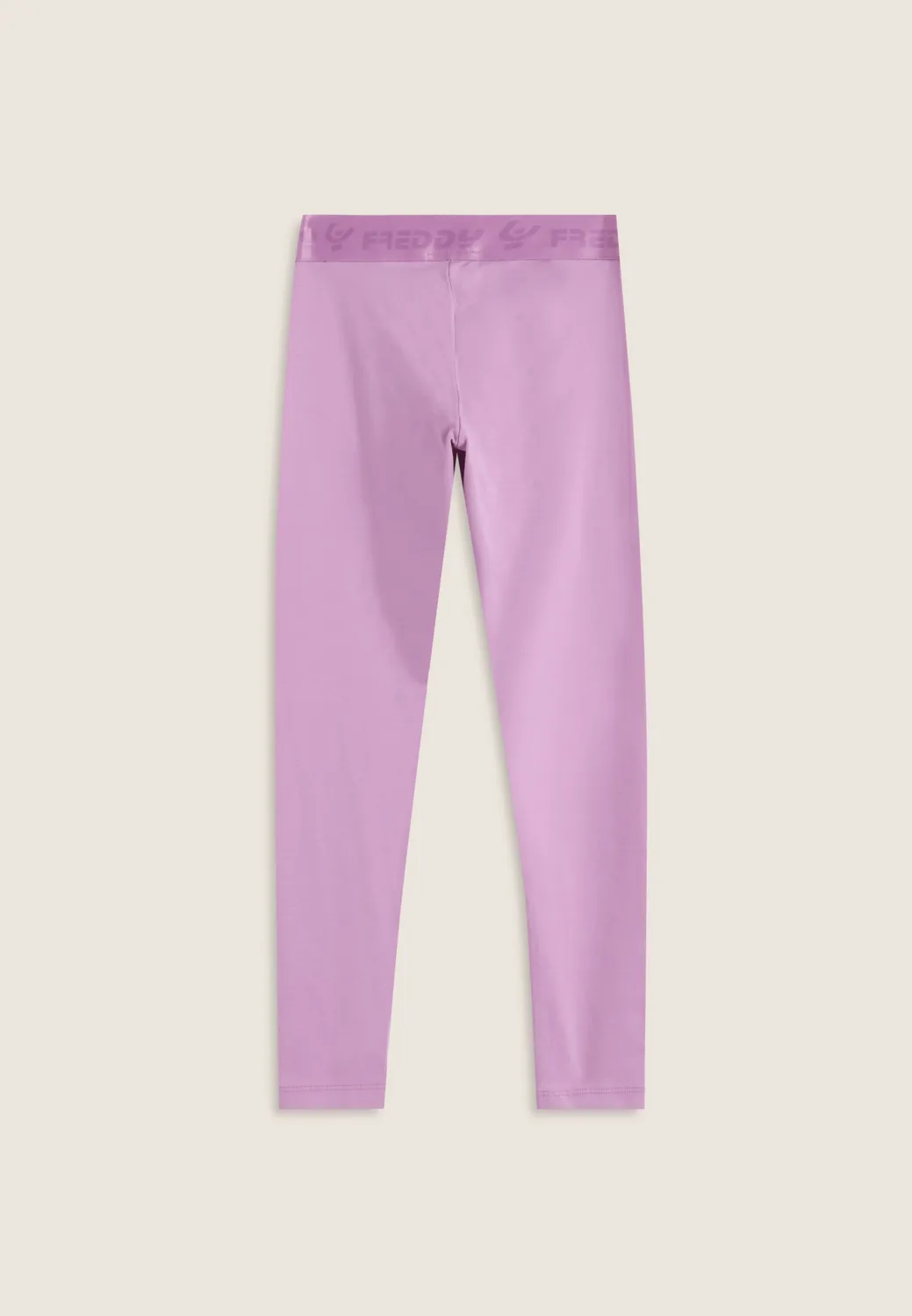 Freddy Skinny Leggings Kinder Lila Baumwolle Logobund