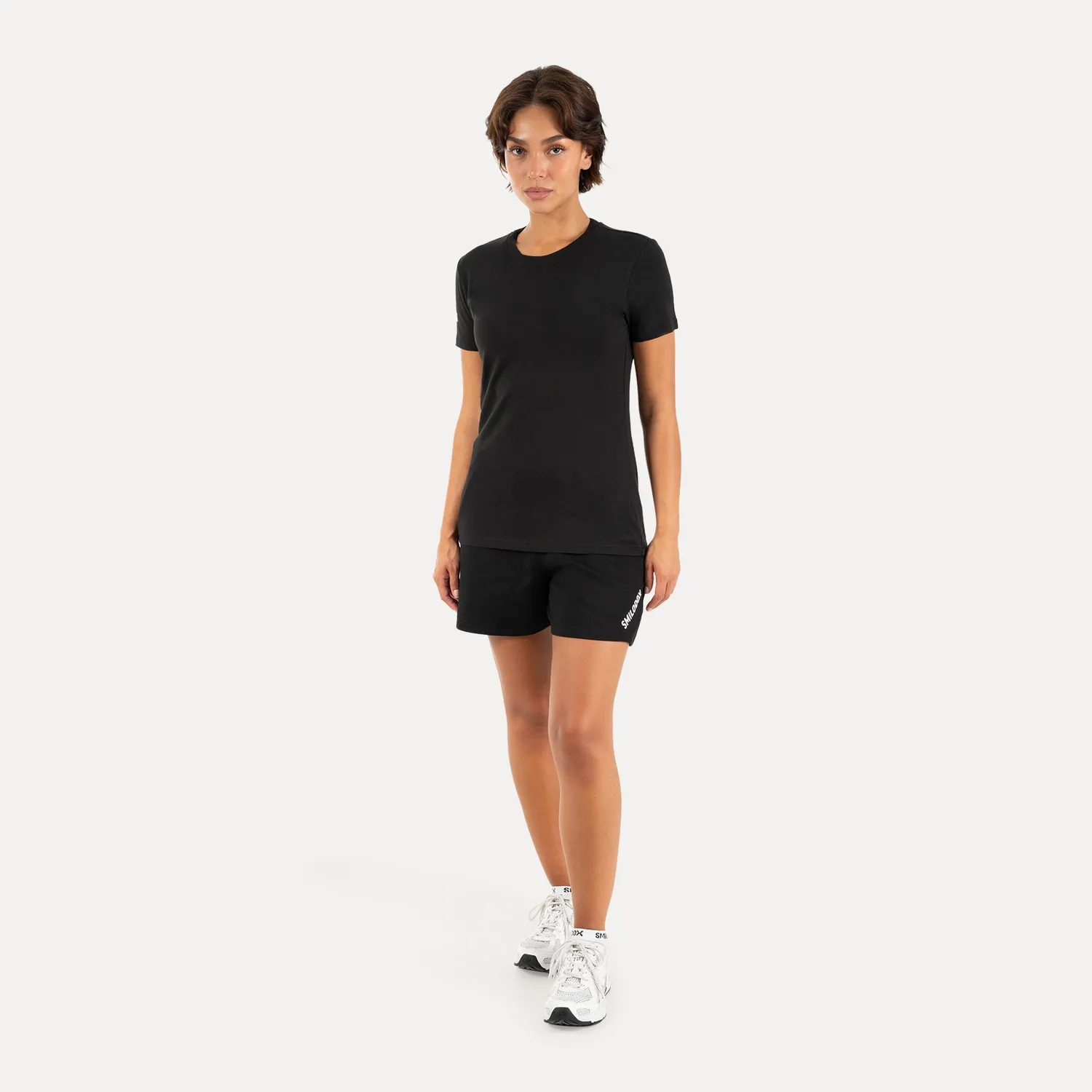 Smilodox Liora T-Shirt Schwarz M Slim Fit