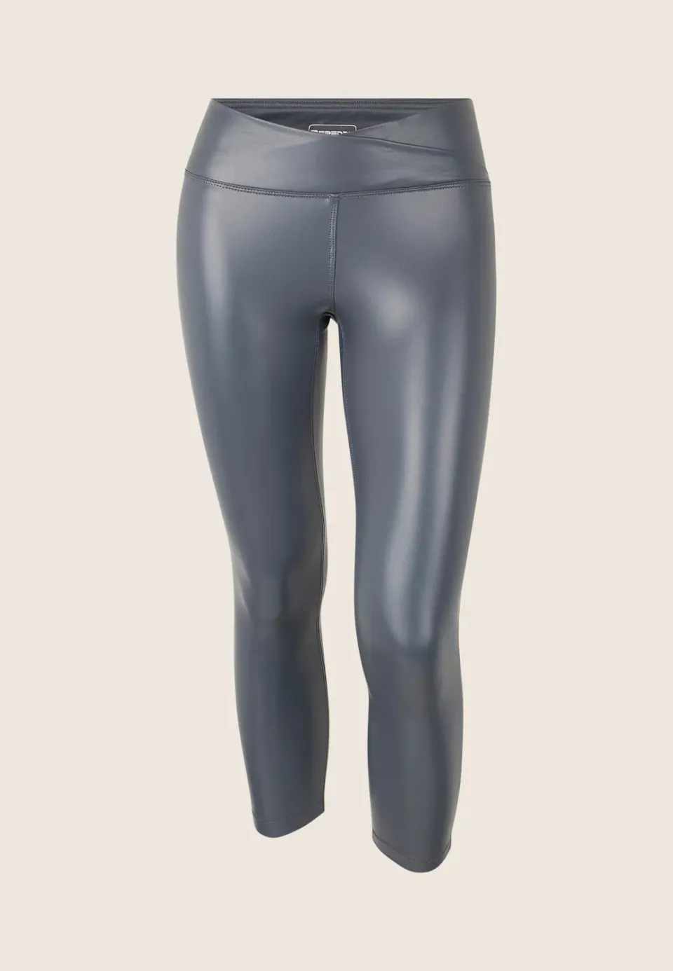 Freddy 7/8 Incrocio Leggings Forged Iron Vinyl-Look