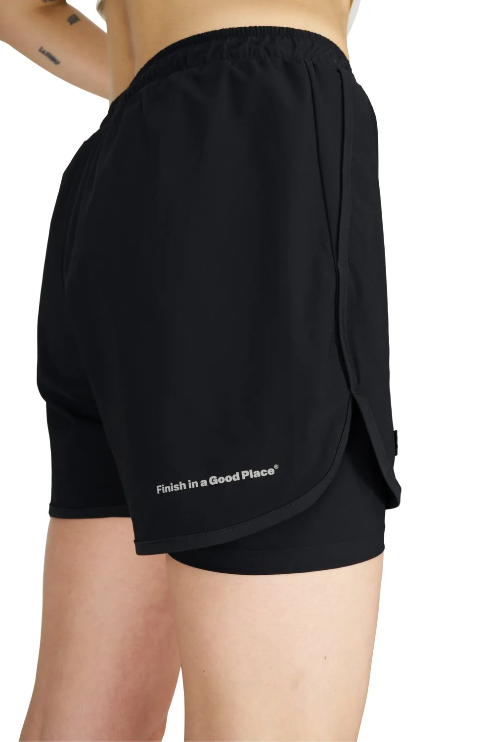 UNNA Flow Shorts 5 Laufshorts Schwarz Damen
