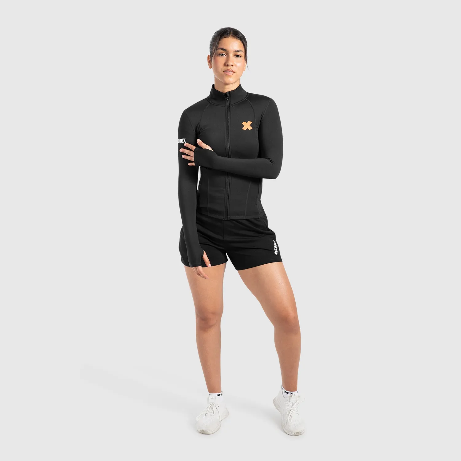 Smilodox Amaze Pro Damen Shorts Schwarz Shaped Fit