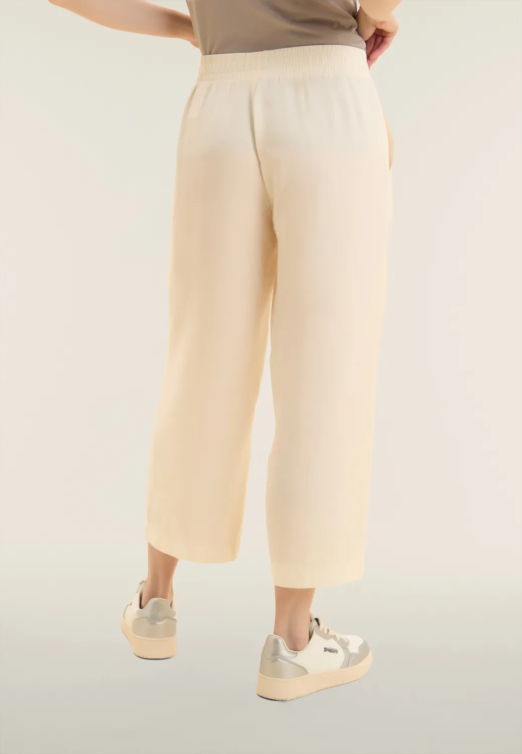 Freddy Cropped Sporthose Wide Leg Dunkelblau Strass