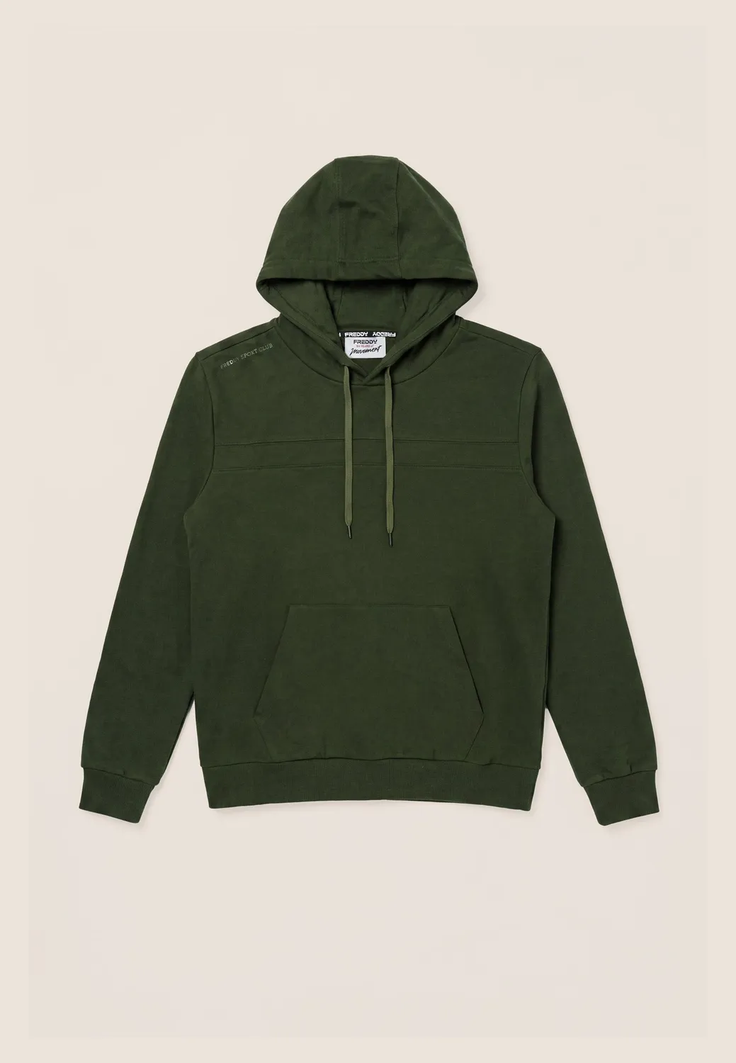 Freddy Sport Club Hoodie Herren Baumwolle Beige