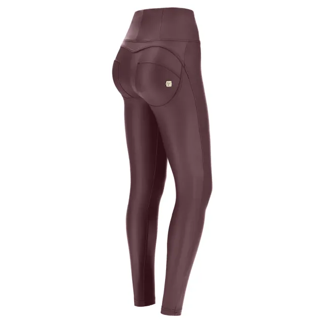Freddy WR.UP Kunstlederhose Schwarz High Waist Special
