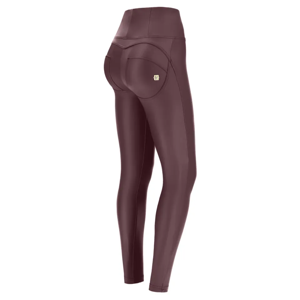 Freddy WR.UP Kunstlederhose Schwarz High Waist Special