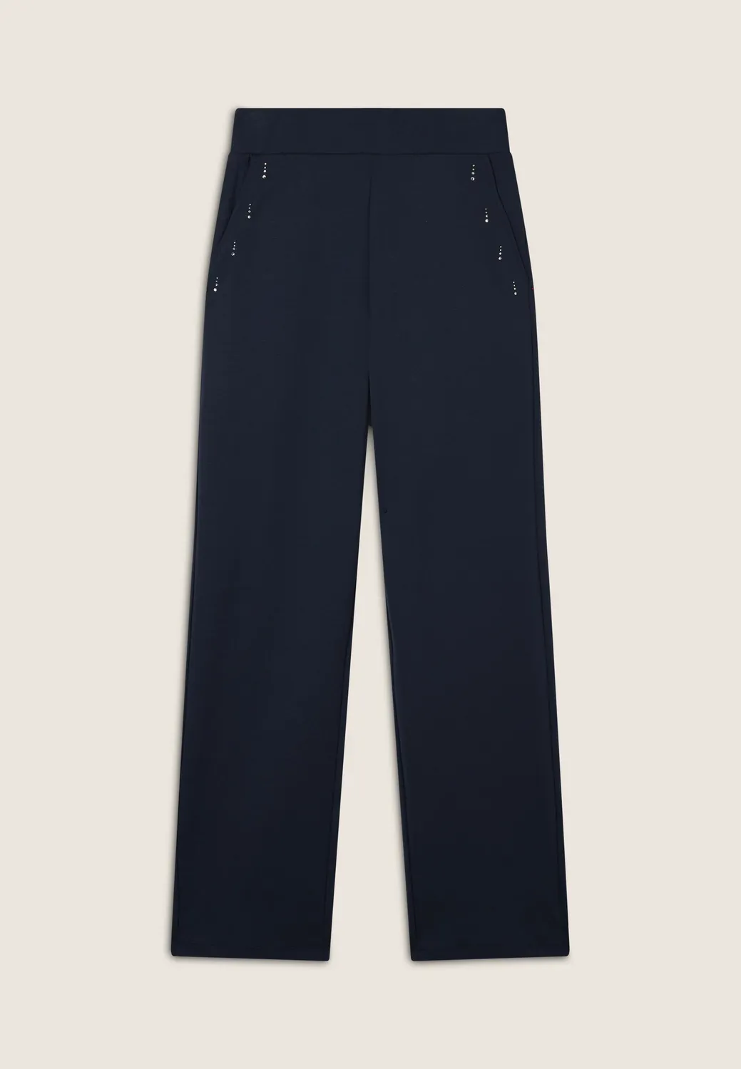 Freddy Comfort Fit Hose gerade schwarz Strass