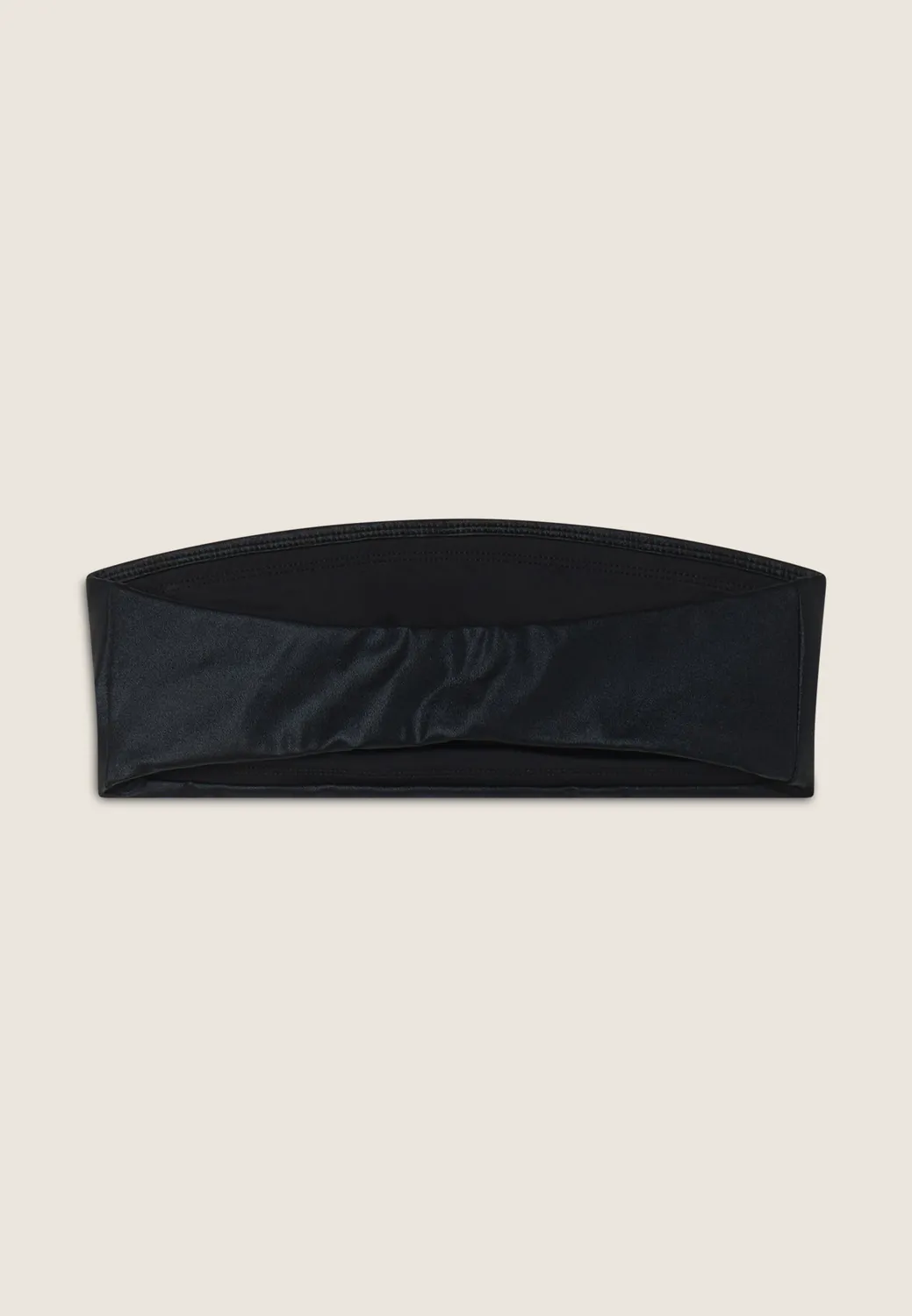 Freddy Bandeau-Top Coated Schwarz Glänzend