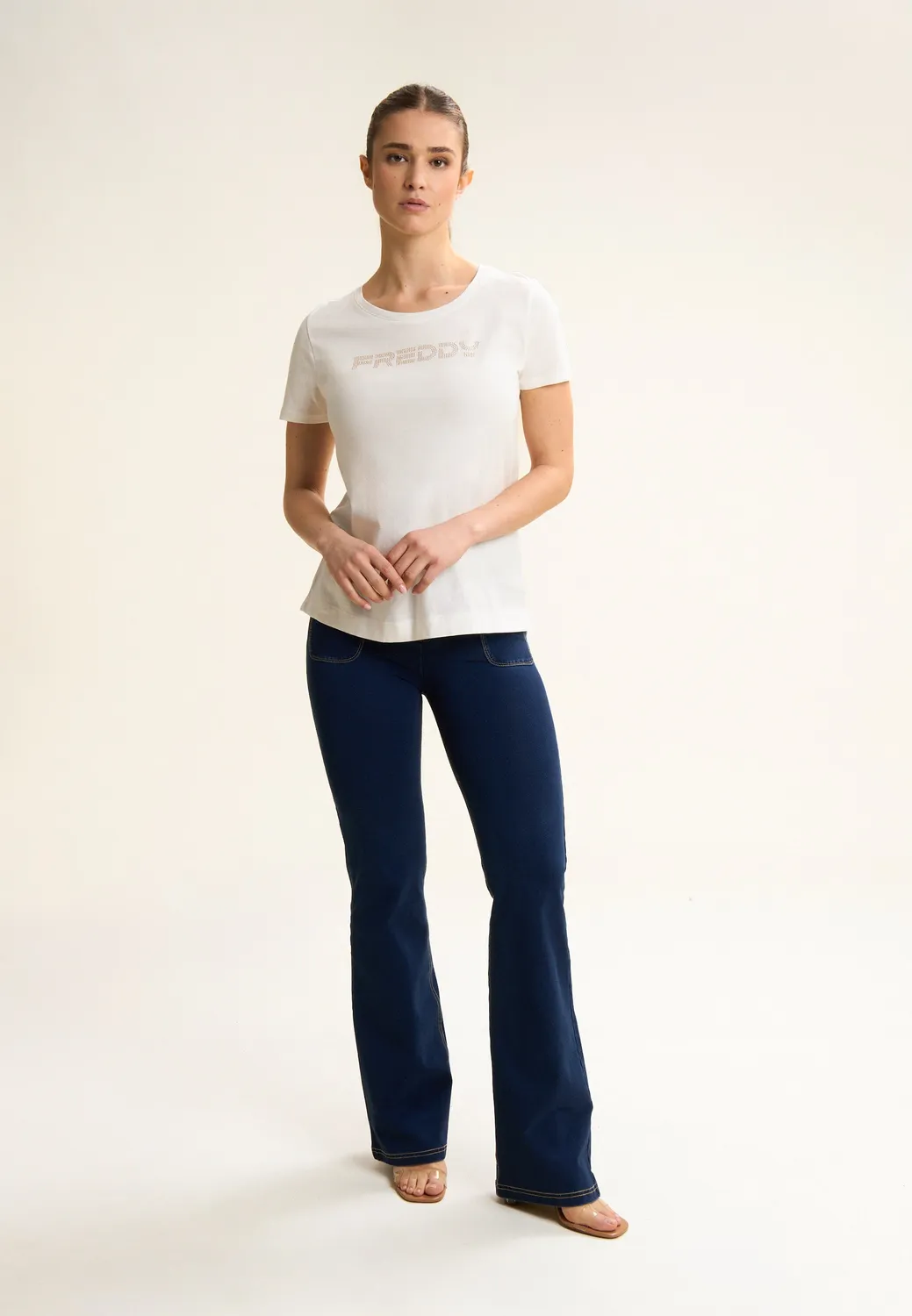 Freddy WR.UP Flare Jeans Washed Push-up Light Grey