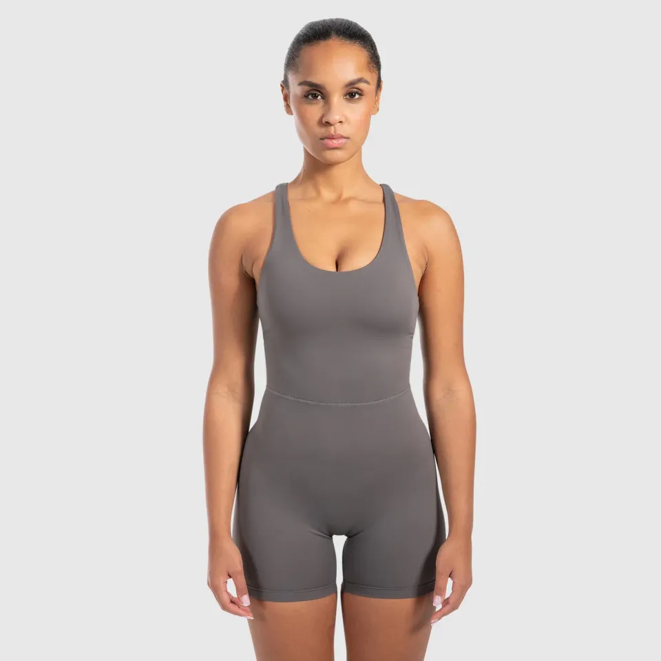 Smilodox Lunara Aleyna Jumpsuit Damen Schwarz elastisch