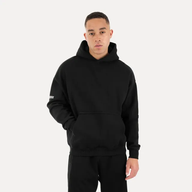 Smilodox Basic Koray Hoodie Herren schwarz Loose Fit