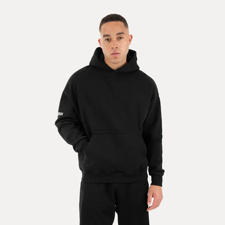 Smilodox Basic Koray Hoodie Herren schwarz Loose Fit