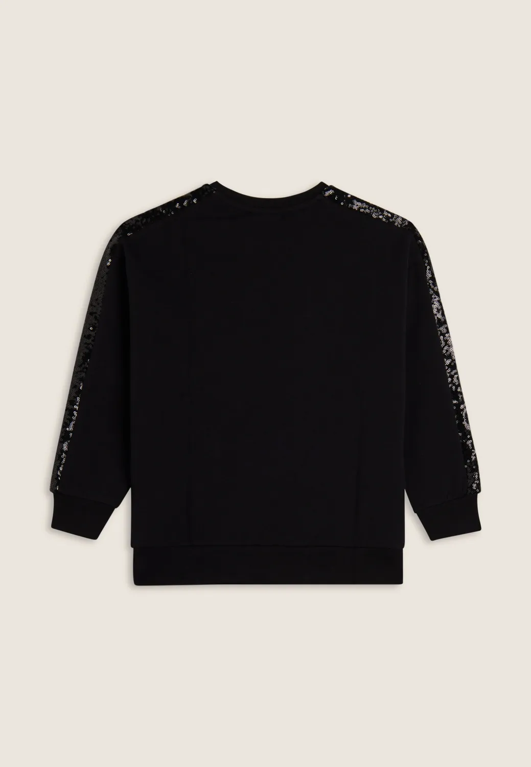 Freddy Pailletten Sweatshirt Mädchen Schwarz