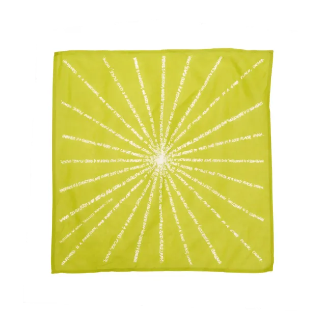 UNNA Mantra Schal Golden Green One Size Bio-Baumwolle