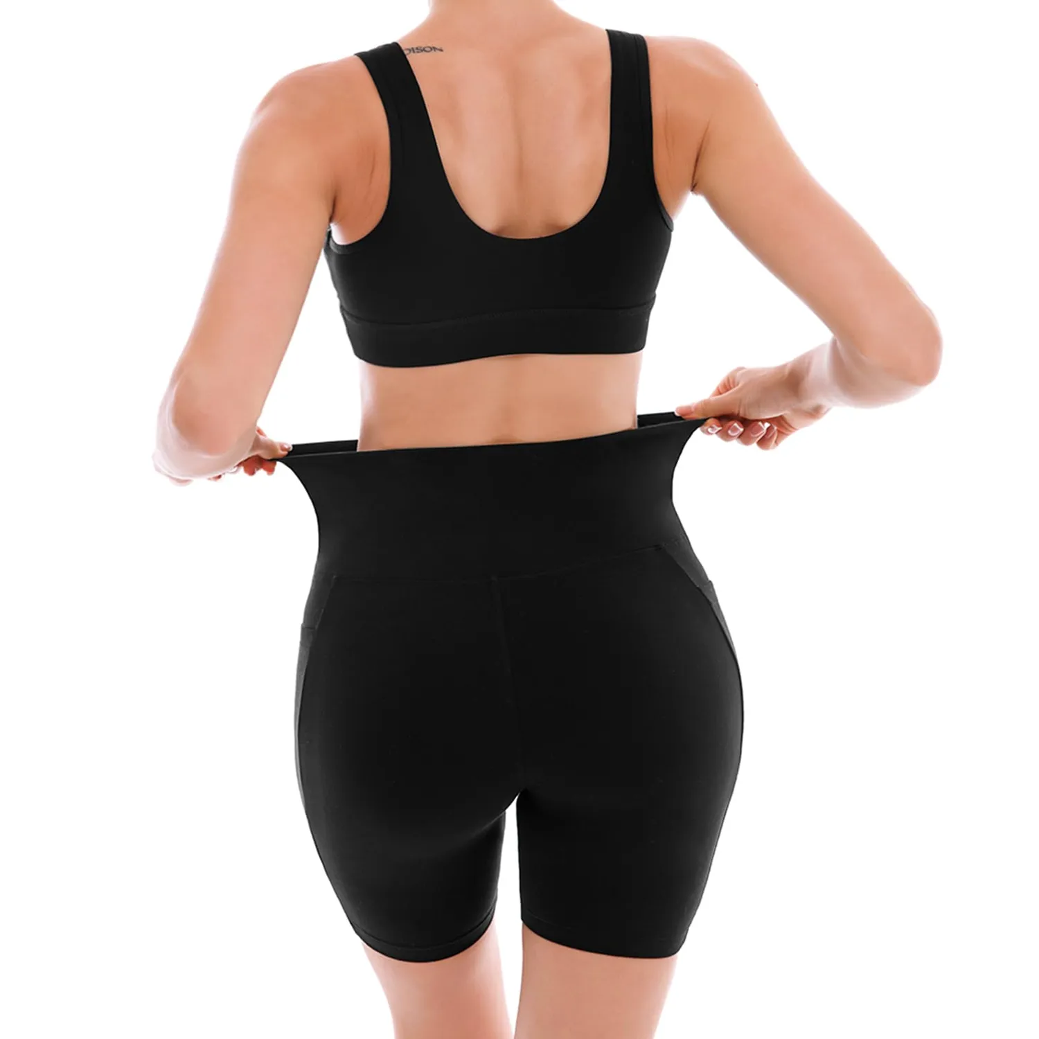 SINOPHANT High Waist Radlerhose Damen 2er Pack S-M mit Taschen