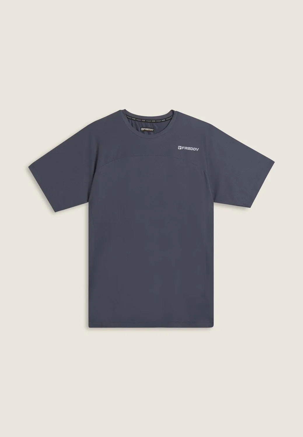 Freddy Slim T-Shirt Logo Herz Dark Sapphire B109 elastisch