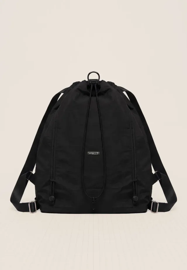 Freddy Rucksack Nylon Schwarz faltbar 47 cm leicht