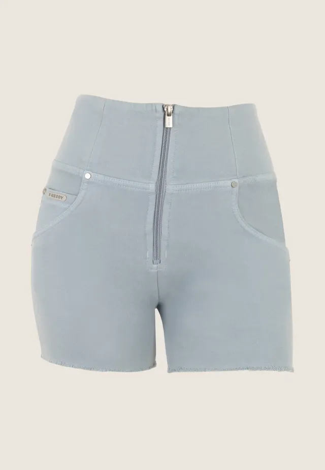 Freddy WR.UP Shorts Damen Blue Fog hoher Bund