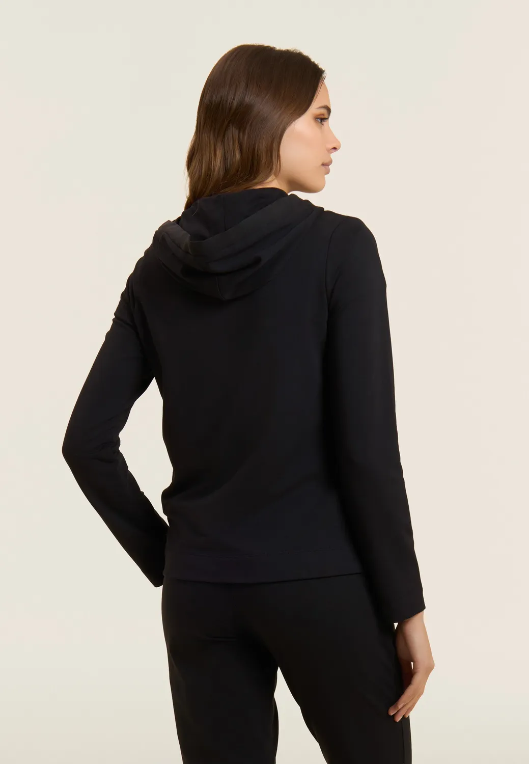 Freddy Kapuzenjacke Zip Strass Damen French Terry