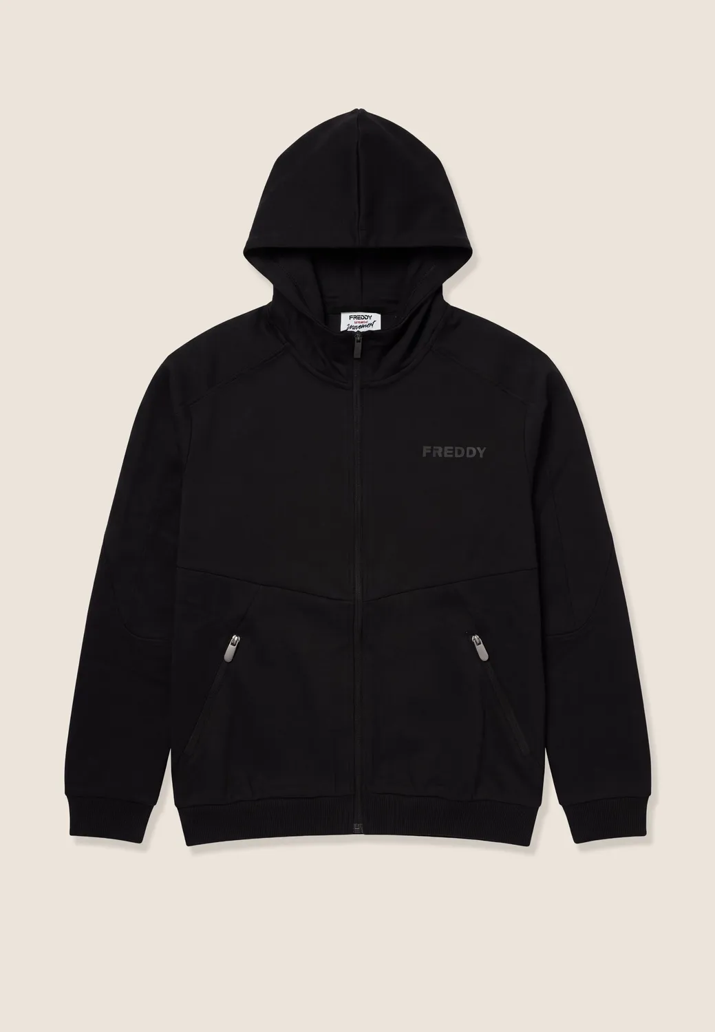 Freddy Interlock Kapuzenjacke Herren Schwarz Zip