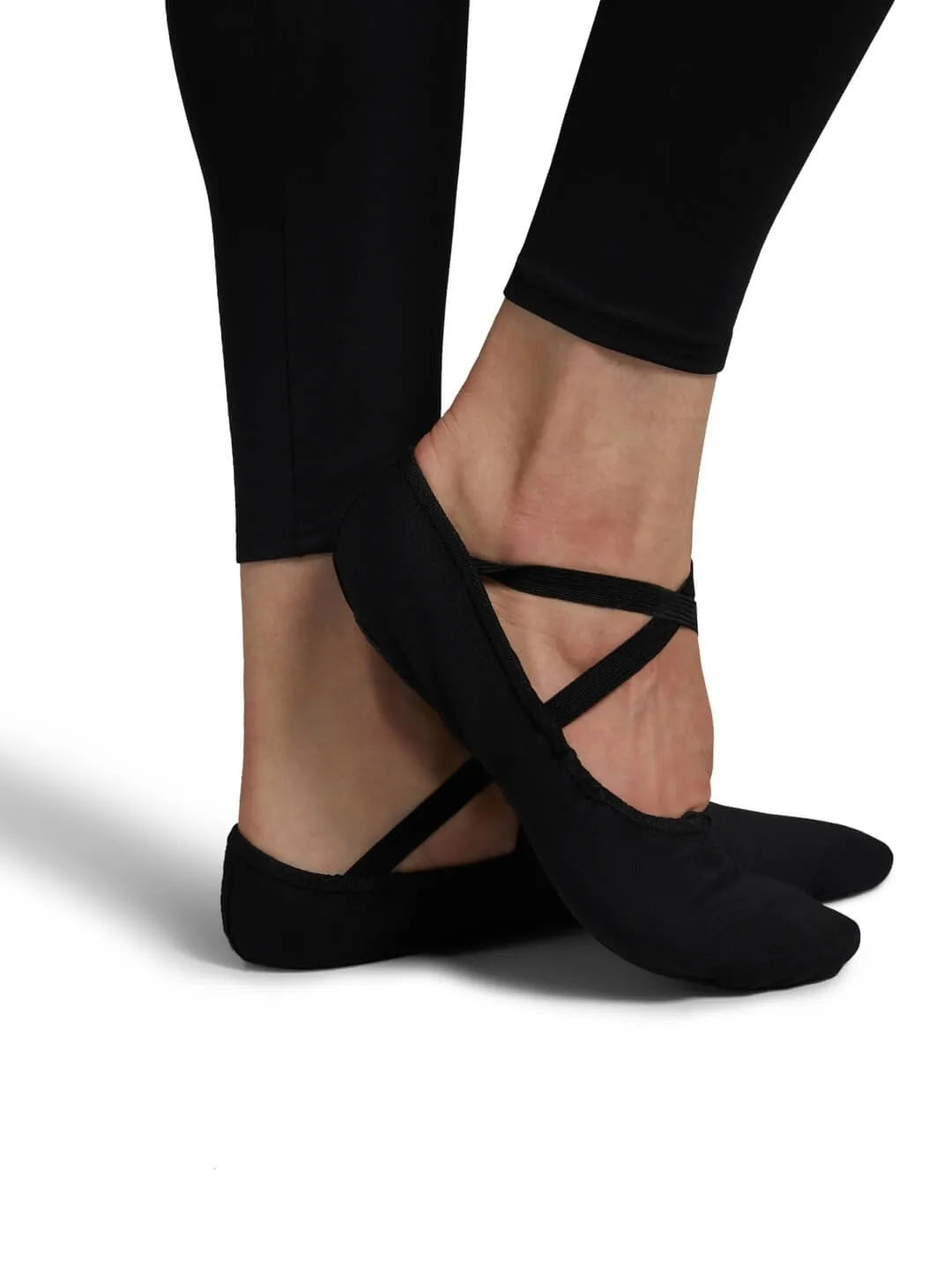 Capezio Cobra U2031 Ballettschläppchen Herren Schwarz Canvas