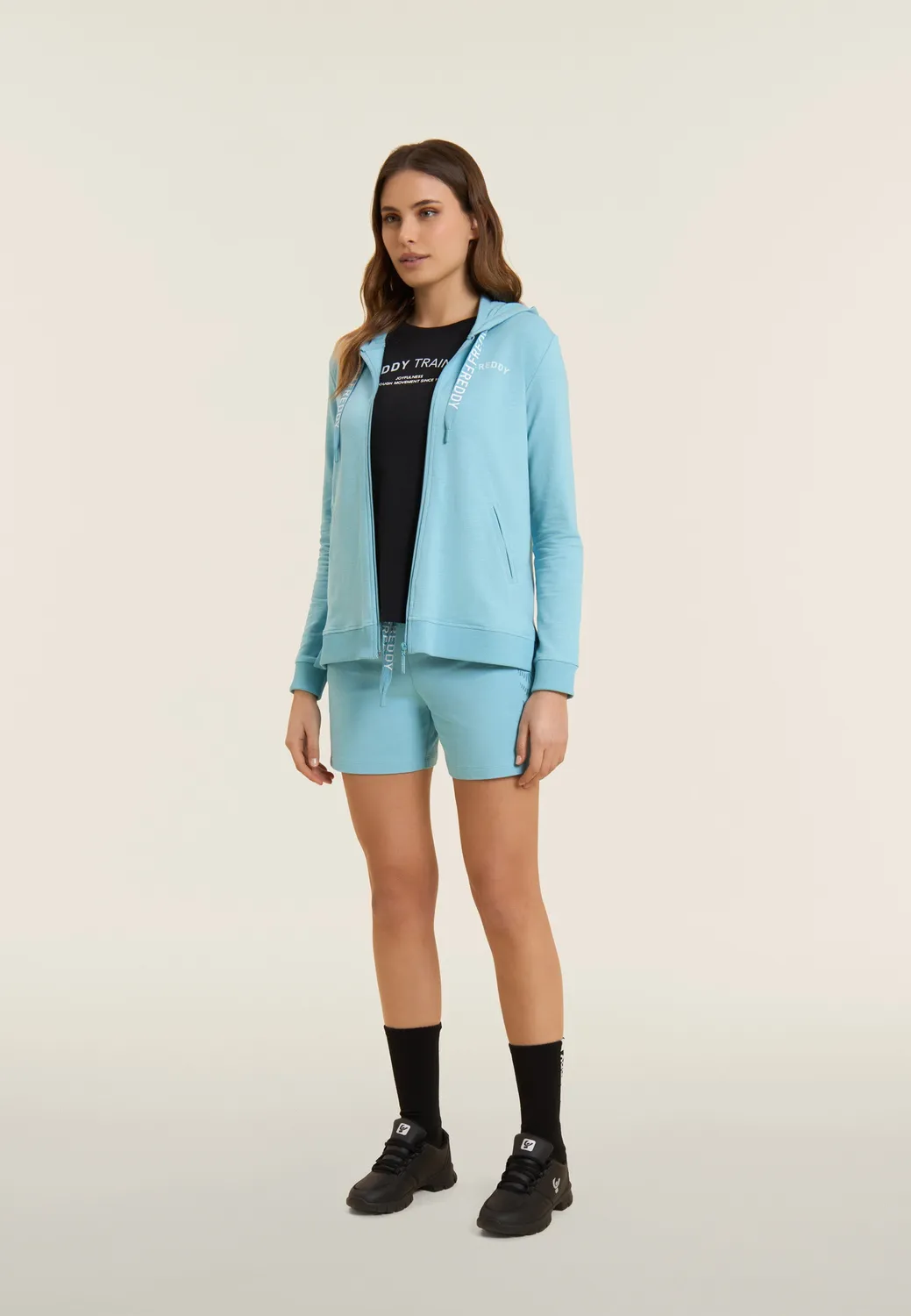 Freddy Kapuzenjacke French Terry Rose