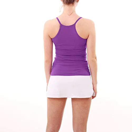 SPORTKIND Yoga Tanktop violett Gr. 146 mit Bustier