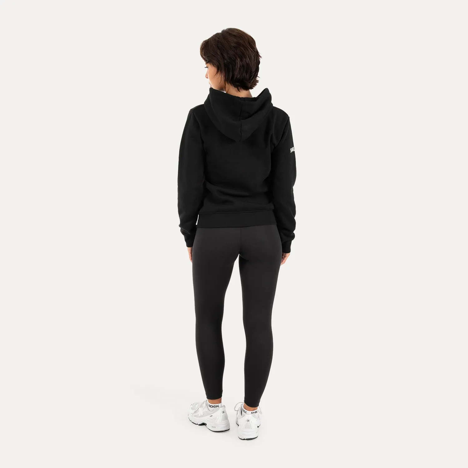 Smilodox Saria Zip Hoodie Damen Schwarz