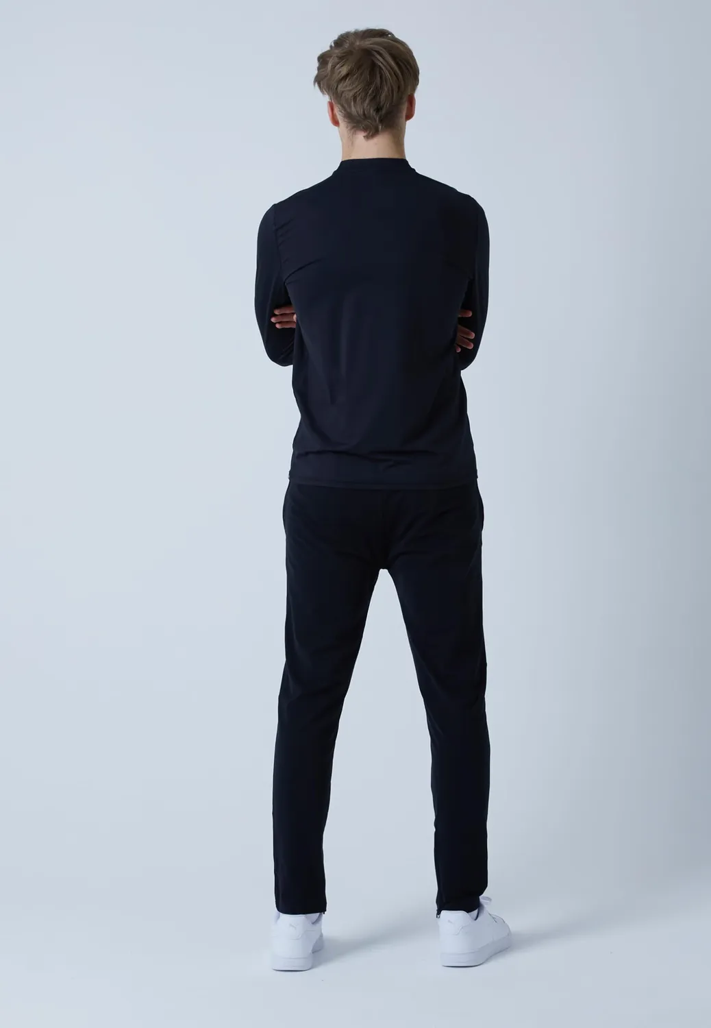 SPORTKIND Trainingshose Reiverschluss schwarz 158 slim