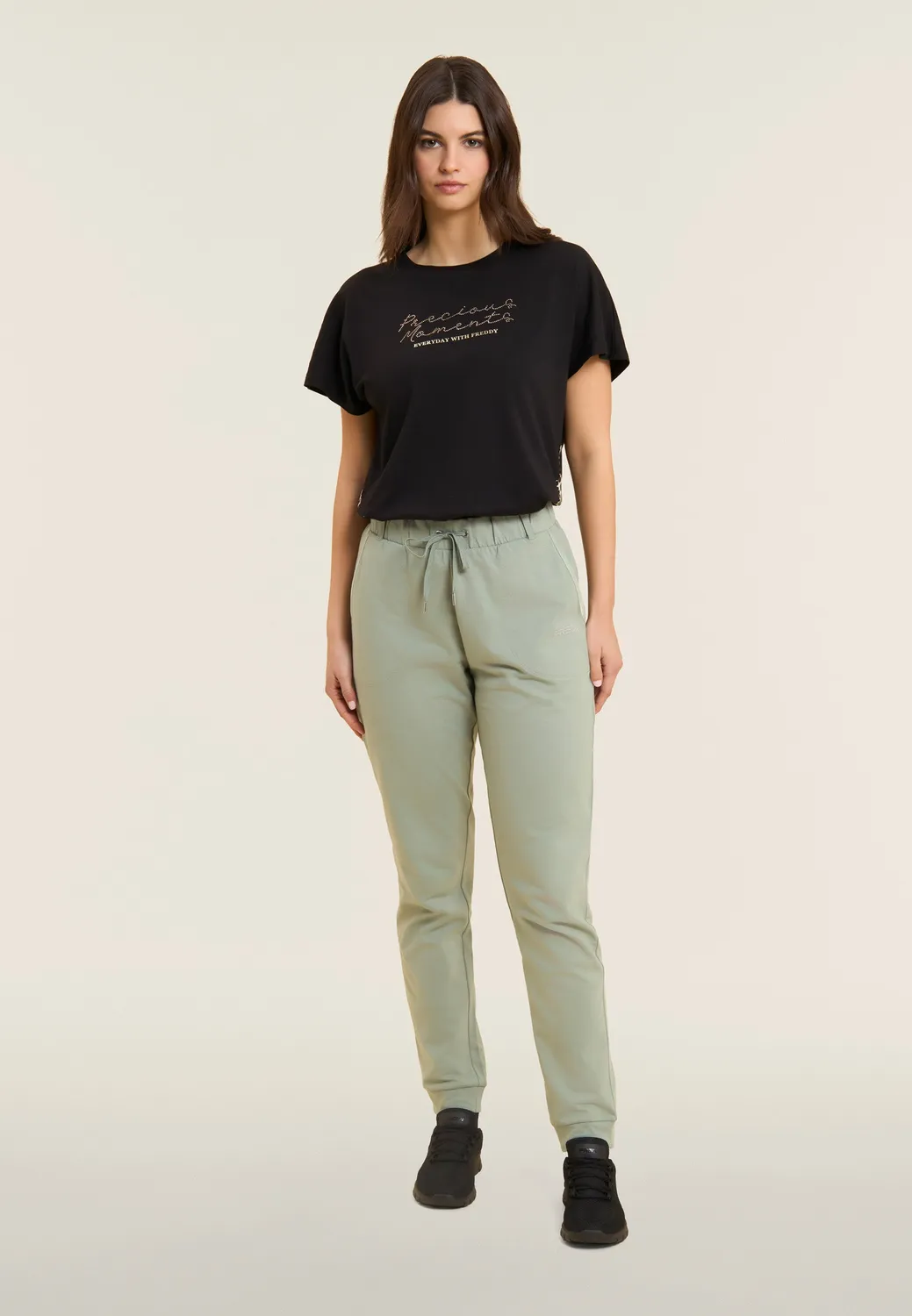 Freddy Sporthose Heavy Jersey Bündchen Sapphire