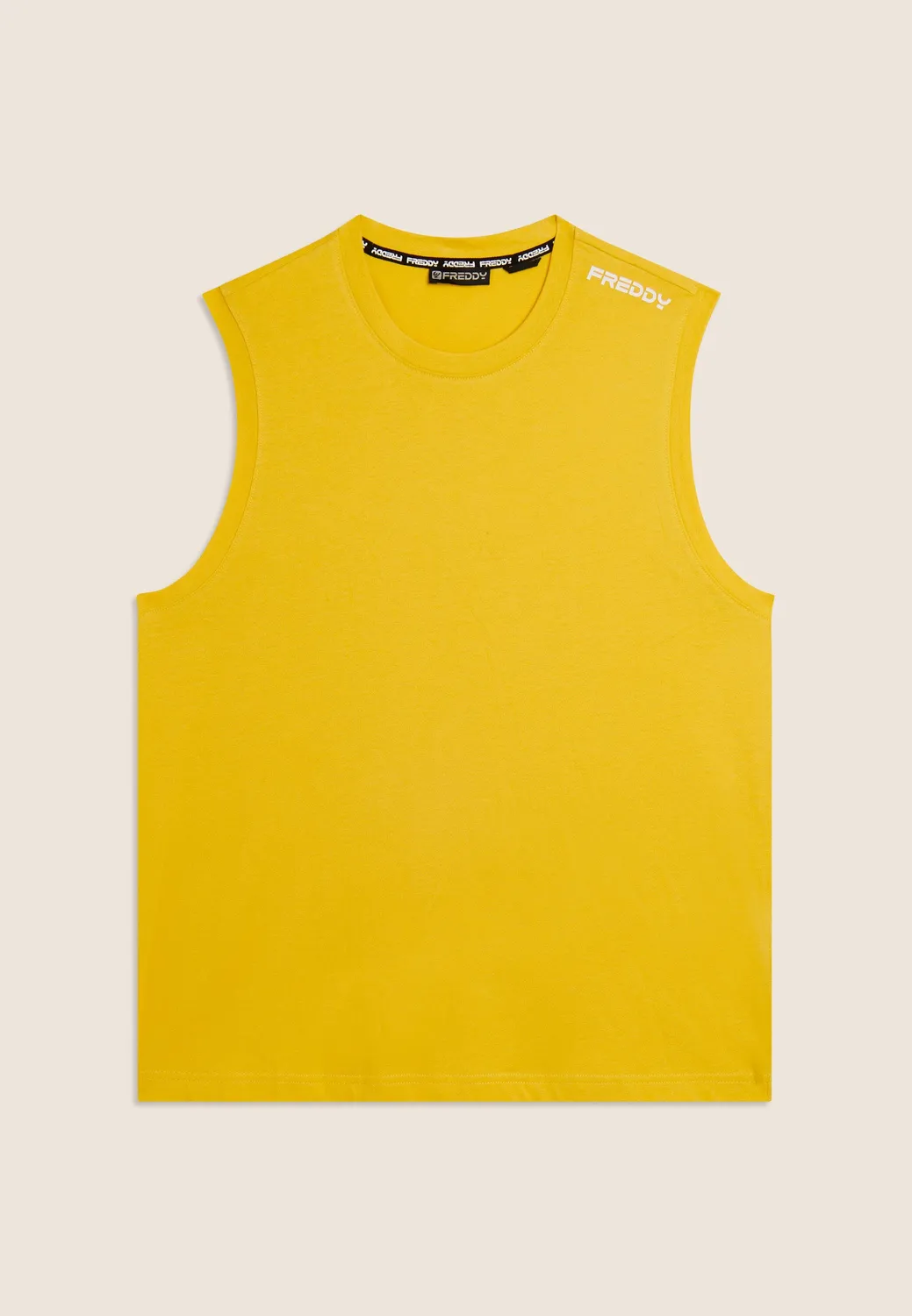 Freddy Tank Top Jersey Baumwolle Schwarz Ärmellos