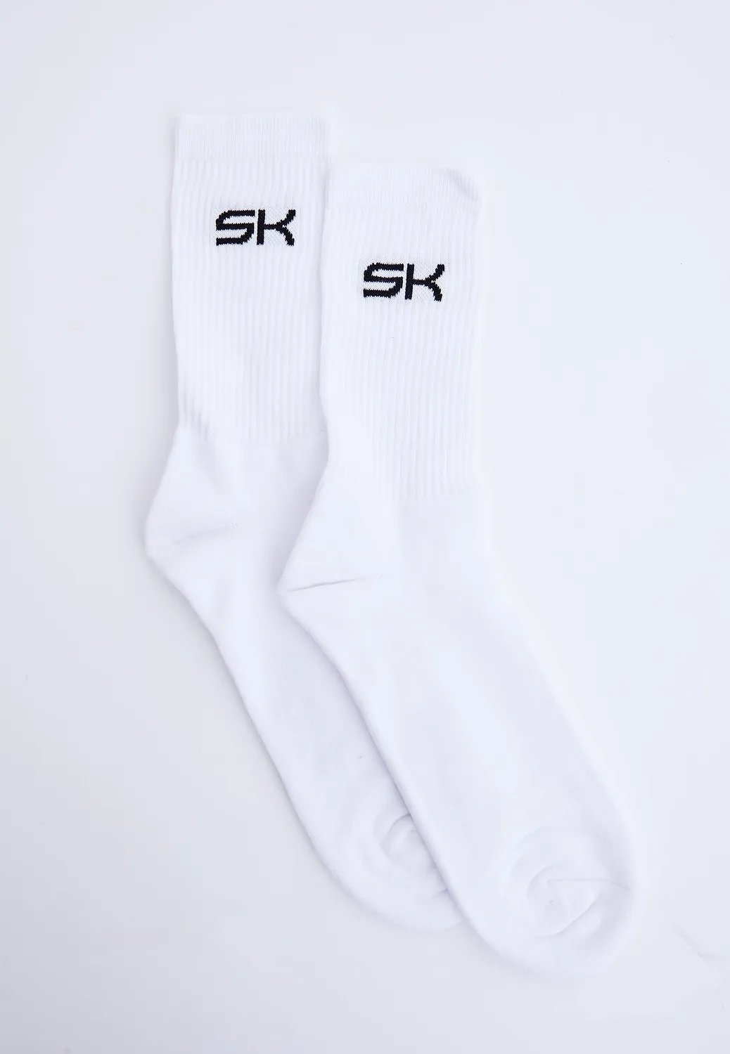 Sportkind Tennis Socken lang Weiß 31-34 atmungsaktiv
