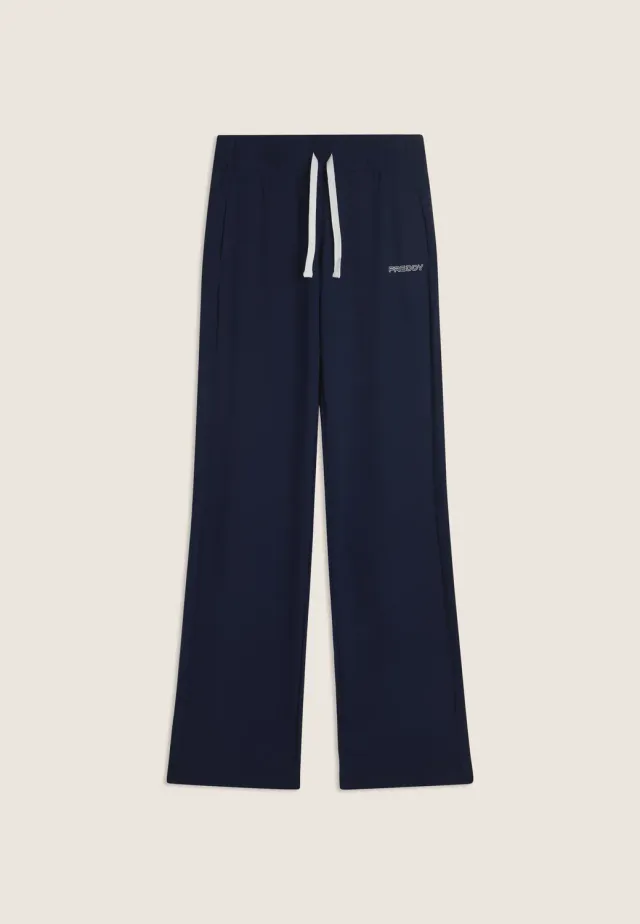 Freddy Wide Leg Sporthose Peacoat B36 Full Length